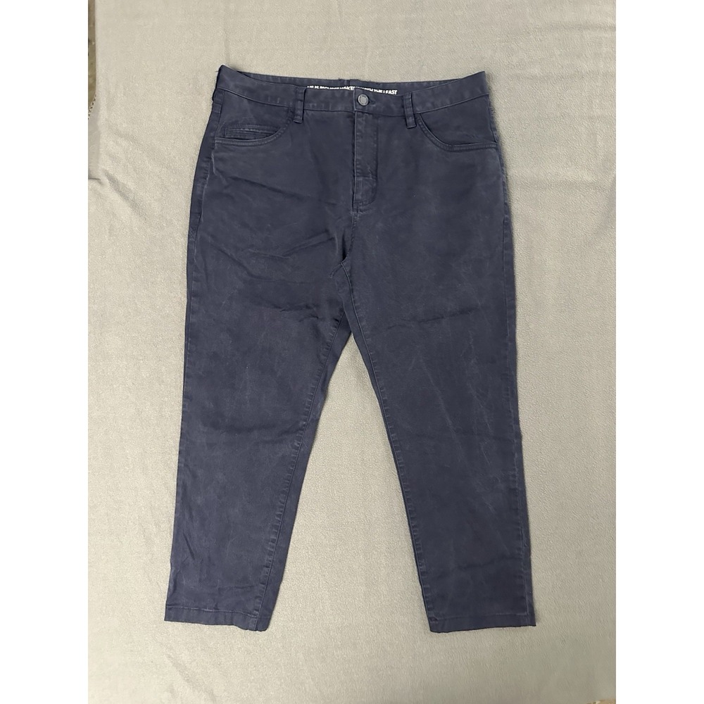Rhône Men's Blue Jeans Size 35x26 Hemmed